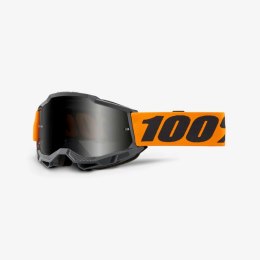 100 PROCENT GOGLE ACCURI 2 SAND ORANGE - SMOKE LENS - KOLOR CZARNY/POMARAŃCZOWY SZYBKA PRZYCIEMNIANA