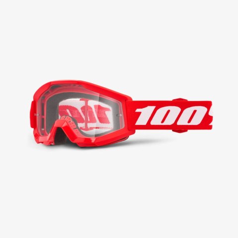 100 PROCENT GOGLE STRATA MINI RED JUNIOR / KID / DZIECIĘCE KOLOR CZERWONY/CZARNY SZYBKA PRZEŹROCZYSTA 100 PROCENT GOGLE STRATA MINI RED JUNIOR / KID / DZIECIĘCE KOLOR CZERWONY/CZARNY SZYBKA PRZEŹROCZYSTA