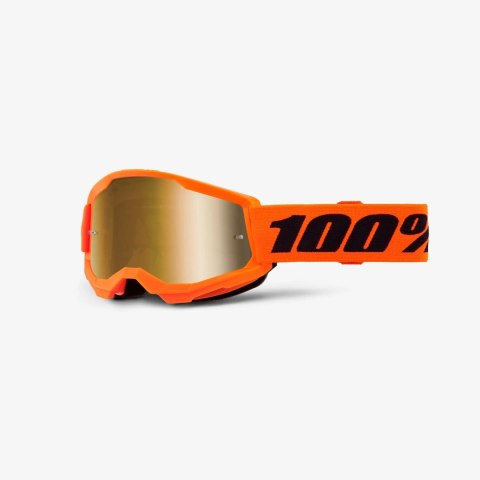 100 PROCENT GOGLE STRATA 2 YOUTH JUNIOR NEON ORANGE - MIRROR TRUE GOLD LENS - KOLOR POMARAŃCZOWY/CZARNY SZYBKA ZŁOTE LUSTRO 100 PROCENT GOGLE STRATA 2 YOUTH JUNIOR NEON ORANGE - MIRROR TRUE GOLD LENS - KOLOR POMARAŃCZOWY/CZARNY SZYBKA ZŁOTE LUSTRO