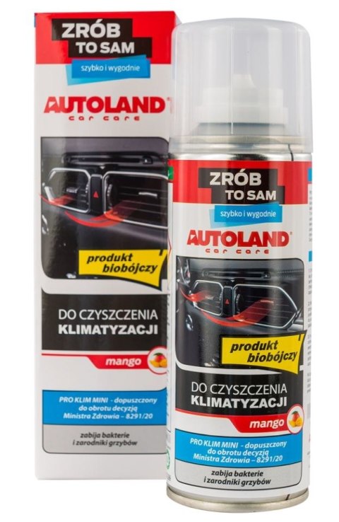 AUTOLAND ŚRODEK DO CZYSZCZENIA KLIMATYZACJI MANGO 0,2L (12) AUTOLAND ŚRODEK DO CZYSZCZENIA KLIMATYZACJI MANGO 0,2L (12)