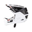 LEATT KASK ROWEROWY MTB ENDURO 4.0 (WYPINANA SZCZĘKA) V24 HELMET WHITE KOLOR BIAŁY/CZARNY ROZMIAR S (51-55 cm)