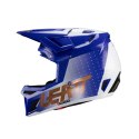 LEATT KASK ROWEROWY MTB GRAVITY 8.0 V24 HELMET ULTRABLUE KOLOR NIEBIESKI/BIAŁY ROZMIAR L (59-60 cm)