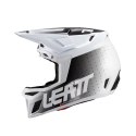 LEATT KASK ROWEROWY MTB GRAVITY 8.0 V24 HELMET WHITE KOLOR BIAŁY/CZARNY ROZMIAR L (59-60 cm)