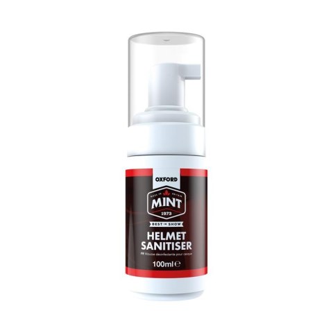 OXFORD MINT HELMET SANITISER PIANKA DO DEZYNFEKCJI I CZYSZCZENIA WNĘTRZA KASKU/BUTÓW/RĘKAWIC 100ML OXFORD MINT HELMET SANITISER PIANKA DO DEZYNFEKCJI I CZYSZCZENIA WNĘTRZA KASKU/BUTÓW/RĘKAWIC 100ML