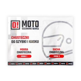 OMOTO CHUSTECZKI DO KASKU MOKRA I SUCHA O!MOTO CLEANING WIPES (20)