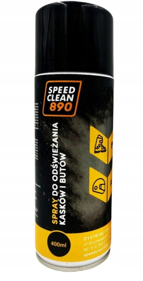SPEEDCLEAN 890 SPRAY DO ODŚWIEŻANIA KASKÓW I BUTOW POJEMNOŚĆ 400ML SPEEDCLEAN 890 SPRAY DO ODŚWIEŻANIA KASKÓW I BUTOW POJEMNOŚĆ 400ML