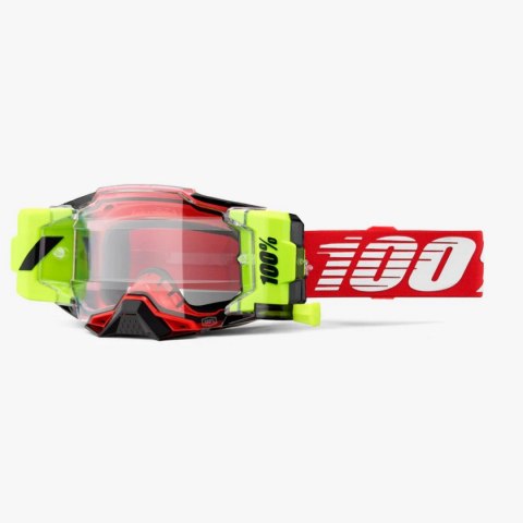 100 PROCENT GOGLE ARMEGA FORECAST ROLL-OFF RED - KOLOR CZERWONY/BIAŁY/ŻÓŁTY FLUO 100 PROCENT GOGLE ARMEGA FORECAST ROLL-OFF RED - KOLOR CZERWONY/BIAŁY/ŻÓŁTY FLUO