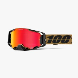 100 PROCENT GOGLE ARMEGA HIPER GLORY - MIRROR RED LENS - KOLOR BRĄZOWY/CZARNY SZYBKA CZERWONE LUSTRO