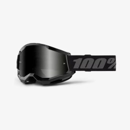100 PROCENT GOGLE STRATA 2 SAND BLACK - SMOKE LENS - KOLOR CZARNY/SZARY SZYBKA PRZYCIEMNIANA