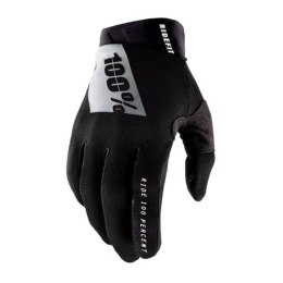 100 PROCENT RĘKAWICE CROSS/ENDURO RIDEFIT BLACK/WHITE KOLOR CZARNY/BIAŁY ROZMIAR M STARY KOD: 10014-001-11