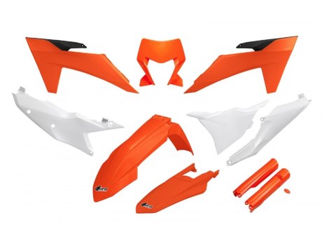 UFO KOMPLET PLASTIKÓW (FULL KIT) Z OSŁONAMI TELESKOPÓW (AMORTYZATORÓW) KTM EXC 150 / 250 / 300 TBI '24-'25, EXC-F 250 / 350 / 45 UFO KOMPLET PLASTIKÓW (FULL KIT) Z OSŁONAMI TELESKOPÓW (AMORTYZATORÓW) KTM EXC 150 / 250 / 300 TBI '24-'25, EXC-F 250 / 350 / 45
