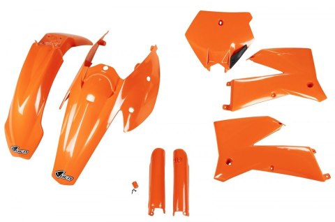 UFO KOMPLET PLASTIKÓW (FULL KIT) Z OSŁONAMI TELESKOPÓW (AMORTYZATORÓW) KTM SX / SXF '05-'06 KOLOR OEM (POMARAŃCZOWY) (KT503E999) UFO KOMPLET PLASTIKÓW (FULL KIT) Z OSŁONAMI TELESKOPÓW (AMORTYZATORÓW) KTM SX / SXF '05-'06 KOLOR OEM (POMARAŃCZOWY) (KT503E999)