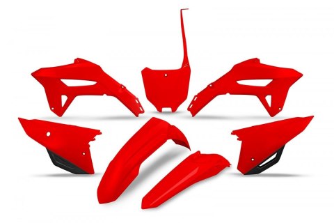 UFO KOMPLET PLASTIKÓW HONDA CRF 250R '22-'24, CRF 450R '21-'24 KOLOR OEM '21 (CZERWONY) UFO KOMPLET PLASTIKÓW HONDA CRF 250R '22-'24, CRF 450R '21-'24 KOLOR OEM '21 (CZERWONY)