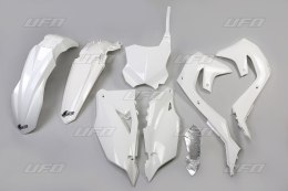 UFO KOMPLET PLASTIKÓW KAWASAKI KXF 250 '21-24, KXF 450 '19-23 KOLOR BIAŁY (KA227E047)