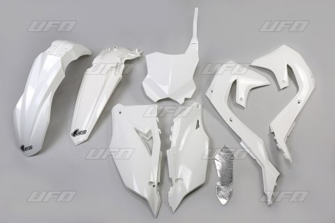 UFO KOMPLET PLASTIKÓW KAWASAKI KXF 250 '21-24, KXF 450 '19-23 KOLOR BIAŁY (KA227E047) UFO KOMPLET PLASTIKÓW KAWASAKI KXF 250 '21-24, KXF 450 '19-23 KOLOR BIAŁY (KA227E047)