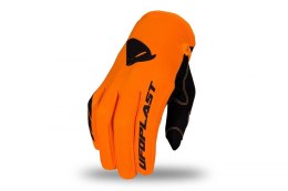 UFO RĘKAWICE SKILL JUNIOR CROSS / MTB / E-BIKE KOLOR POMARAŃCZOWY FLUO ROZMIAR S - KOLEKCJA 2024