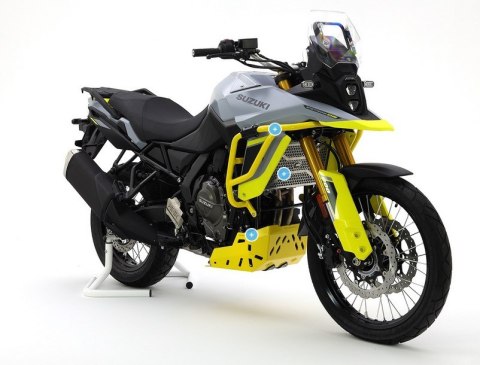 CROSSPRO GMOLE OSŁONY SILNIKA ALUMINIOWE SUZUKI V-STROM 800 / 800 DE '23-'24 KOLOR CZARNY TEKSTUROWANY CROSSPRO GMOLE OSŁONY SILNIKA ALUMINIOWE SUZUKI V-STROM 800 / 800 DE '23-'24 KOLOR CZARNY TEKSTUROWANY