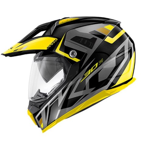 KAPPA KASK KV30 EVO GRAYER DUAL OFF ROAD Z SZYBĄ I BLENDĄ KOLOR CZARNY MAT/SZARY/ŻÓŁTY ROZM. XL/61 ( HOMOLOGACJA ECE 22R06 ) KAPPA KASK KV30 EVO GRAYER DUAL OFF ROAD Z SZYBĄ I BLENDĄ KOLOR CZARNY MAT/SZARY/ŻÓŁTY ROZM. XL/61 ( HOMOLOGACJA ECE 22R06 )