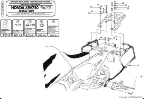 KAPPA STELAŻ KUFRÓW BOCZNYCH MONOKEY HONDA XRV 750 AFRICA TWIN (93-02) - RÓWNIEŻ POD KUFRY MONOKEY RETRO-FIT KVE K'VENTURE ALU O KAPPA STELAŻ KUFRÓW BOCZNYCH MONOKEY HONDA XRV 750 AFRICA TWIN (93-02) - RÓWNIEŻ POD KUFRY MONOKEY RETRO-FIT KVE K'VENTURE ALU O