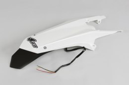 UFO BŁOTNIK TYŁ HUSQVARNA TE/TX 125, TE/TX/FE/ 250, TE 300, FE 350/450/501 '14-16, KOLOR BIAŁY ( ENDURO Z LAMPKĄ LED )