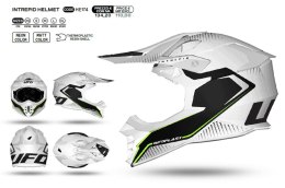 UFO KASK INTREPID CROSS KOLOR BIAŁY/CZARNY ROZMIAR L ( ECE 22R06 ) - KOLEKCJA 2024