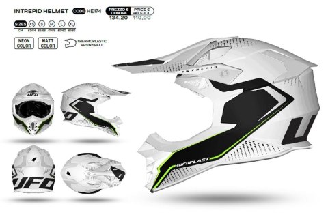 UFO KASK INTREPID CROSS KOLOR BIAŁY/CZARNY ROZMIAR L ( ECE 22R06 ) - KOLEKCJA 2024 UFO KASK INTREPID CROSS KOLOR BIAŁY/CZARNY ROZMIAR L ( ECE 22R06 ) - KOLEKCJA 2024