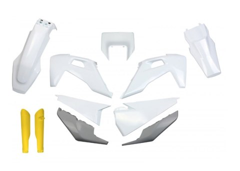 UFO KOMPLET PLASTIKÓW (FULL KIT) Z OSŁONAMI TELESKOPÓW (AMORTYZATORÓW) HUSQVARNA TX / TE 125 / 150 / 250 / 300 '20-'22, FE 250 / UFO KOMPLET PLASTIKÓW (FULL KIT) Z OSŁONAMI TELESKOPÓW (AMORTYZATORÓW) HUSQVARNA TX / TE 125 / 150 / 250 / 300 '20-'22, FE 250 /