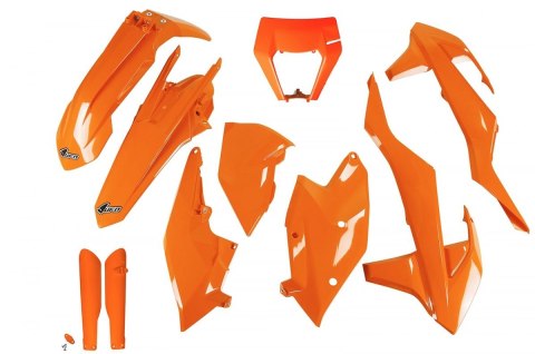 UFO KOMPLET PLASTIKÓW (FULL KIT) Z OSŁONAMI TELESKOPÓW (AMORTYZATORÓW) KTM EXC/EXC-F TPI '17-'19 Z OSŁONĄ LAMPY KOLOR POMARAŃCZO UFO KOMPLET PLASTIKÓW (FULL KIT) Z OSŁONAMI TELESKOPÓW (AMORTYZATORÓW) KTM EXC/EXC-F TPI '17-'19 Z OSŁONĄ LAMPY KOLOR POMARAŃCZO
