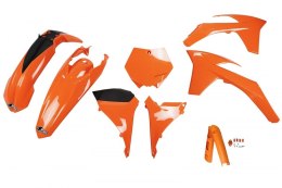 UFO KOMPLET PLASTIKÓW (FULL KIT) Z OSŁONAMI TELESKOPÓW (AMORTYZATORÓW) KTM SXF '11-'12, SX '12 KOLOR POMARAŃCZOWY (KT510E127)