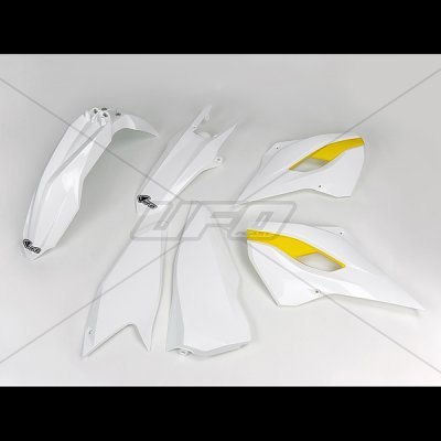 UFO KOMPLET PLASTIKÓW HUSQVARNA TE/FE 125/250/300/350/450 '15-'16 KOLOR OEM '15 (BIAŁY/ŻÓŁTY) (HU615E999) UFO KOMPLET PLASTIKÓW HUSQVARNA TE/FE 125/250/300/350/450 '15-'16 KOLOR OEM '15 (BIAŁY/ŻÓŁTY) (HU615E999)