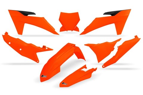 UFO KOMPLET PLASTIKÓW KTM SX 125 / 250 / 300 TBI '23-'24, SX-F 250 / 350 / 450 '23-'24 KOLOR POMARAŃCZOWY FLUO UFO KOMPLET PLASTIKÓW KTM SX 125 / 250 / 300 TBI '23-'24, SX-F 250 / 350 / 450 '23-'24 KOLOR POMARAŃCZOWY FLUO
