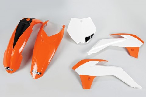 UFO KOMPLET PLASTIKÓW KTM SX 85 '13-'17 KOLOR OEM '15 (POMARAŃCZOWY/BIAŁY) UFO KOMPLET PLASTIKÓW KTM SX 85 '13-'17 KOLOR OEM '15 (POMARAŃCZOWY/BIAŁY)