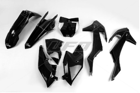 UFO KOMPLET PLASTIKÓW KTM SX/SXF '16-'18 ( Z WYJĄTKIEM SX 250 '16) KOLOR CZARNY (KT517E001) UFO KOMPLET PLASTIKÓW KTM SX/SXF '16-'18 ( Z WYJĄTKIEM SX 250 '16) KOLOR CZARNY (KT517E001)