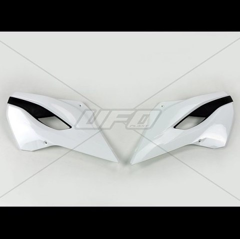 UFO OSŁONY CHŁODNICY HUSQVARNA TE/FE/TC/FC 125/250/300/350/450/501 '14-'15, TE/FE '15 KOLOR BIAŁY/CZARNY UFO OSŁONY CHŁODNICY HUSQVARNA TE/FE/TC/FC 125/250/300/350/450/501 '14-'15, TE/FE '15 KOLOR BIAŁY/CZARNY