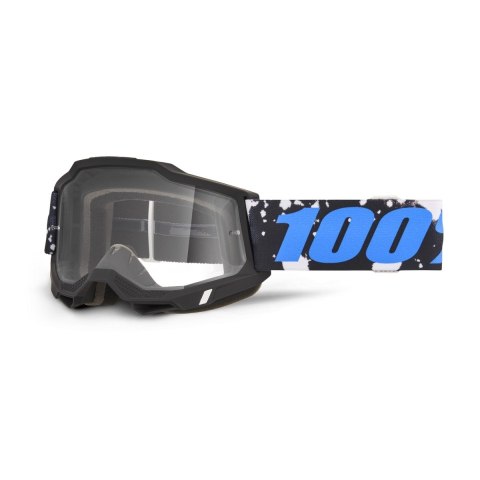 100 PROCENT GOGLE ACCURI 2 CALLISTO - CLEAR LENS - KOLOR CZARNY/BIAŁY/NIEBIESKI SZYBKA PRZEŹROCZYSTA 100 PROCENT GOGLE ACCURI 2 CALLISTO - CLEAR LENS - KOLOR CZARNY/BIAŁY/NIEBIESKI SZYBKA PRZEŹROCZYSTA