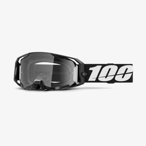 100 PROCENT GOGLE ARMATIC BLACK - CLEAR LENS - KOLOR CZARNY/BIAŁY SZYBA PRZEŹROCZYSTA