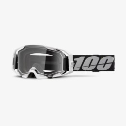 100 PROCENT GOGLE ARMATIC RAPIDRACER - CLEAR LENS - KOLOR SZARY/CZARNY SZYBA PRZEŹROCZYSTA