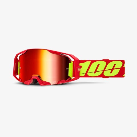 100 PROCENT GOGLE ARMATIC RED - MIRROR RED LENS - KOLOR CZERWONY/ŻÓŁTY FLUO SZYBA CZERWONE LUSTRO 100 PROCENT GOGLE ARMATIC RED - MIRROR RED LENS - KOLOR CZERWONY/ŻÓŁTY FLUO SZYBA CZERWONE LUSTRO