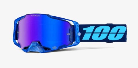 100 PROCENT GOGLE ARMEGA HIPER COUPE - MIRROR BLUE LENS - KOLOR NIEBIESKI SZYBKA NIEBIESKIE LUSTRO