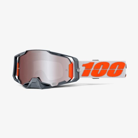 100 PROCENT GOGLE ARMEGA HIPER SILVER - MIRROR SILVER FLASH LENS - KOLOR SZARY/CZERWONY SZYBKA SREBRNE LUSTRO 100 PROCENT GOGLE ARMEGA HIPER SILVER - MIRROR SILVER FLASH LENS - KOLOR SZARY/CZERWONY SZYBKA SREBRNE LUSTRO
