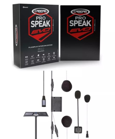 CABERG INTERKOM DO KASKÓW CABERG MODEL PRO SPEAK EVO (PASUJE DO WSZYSTKICH KASKÓW CABERG) ZASIĘG 200M (EL) CABERG INTERKOM DO KASKÓW CABERG MODEL PRO SPEAK EVO (PASUJE DO WSZYSTKICH KASKÓW CABERG) ZASIĘG 200M (EL)