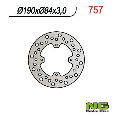 NG TARCZA HAMULCOWA TYŁ YAMAHA YZ 80/85 '93-'22 (190X84X3),X-MAX 125 '14-'20 NG TARCZA HAMULCOWA TYŁ YAMAHA YZ 80/85 '93-'22 (190X84X3),X-MAX 125 '14-'20