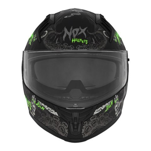NOX KASK INTEGRALNY (FULL FACE) N731 ZUMBI KID / JUNIOR (DZIECIĘCY) KOLOR CZARNY/ZIELONY FLUO MAT ROZMIAR S NOX KASK INTEGRALNY (FULL FACE) N731 ZUMBI KID / JUNIOR (DZIECIĘCY) KOLOR CZARNY/ZIELONY FLUO MAT ROZMIAR S