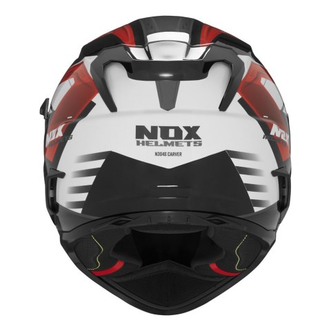 NOX KASK INTEGRALNY (FULL FACE) Z BLENDĄ N304S CARVER KOLOR CZARNY/BIAŁY/CZERWONY ROZMIAR M NOX KASK INTEGRALNY (FULL FACE) Z BLENDĄ N304S CARVER KOLOR CZARNY/BIAŁY/CZERWONY ROZMIAR M