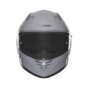 NOX KASK INTEGRALNY (FULL FACE) Z BLENDĄ N401 SOLID KOLOR SZARY POŁYSK ROZMIAR XXL