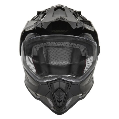 NOX KASK OFFROAD / TRAIL DUOSPORT (DUAL) N312 SOLID Z SZYBKĄ I BLENDĄ KOLOR CZARNY POŁYSK ROZMIAR L NOX KASK OFFROAD / TRAIL DUOSPORT (DUAL) N312 SOLID Z SZYBKĄ I BLENDĄ KOLOR CZARNY POŁYSK ROZMIAR L