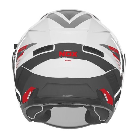 NOX KASK OTWARTY JET Z BLENDĄ N130 MYST KOLOR BIAŁY/CZARNY/CZERWONY ROZMIAR XS NOX KASK OTWARTY JET Z BLENDĄ N130 MYST KOLOR BIAŁY/CZARNY/CZERWONY ROZMIAR XS