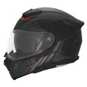 NOX KASK SZCZĘKOWY (FLIP-UP) Z BLENDĄ N967 SYNCHRO KOLOR CZARNY/CZERWONY/SZARY MAT ROZMIAR L