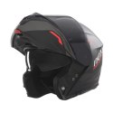 NOX KASK SZCZĘKOWY (FLIP-UP) Z BLENDĄ N968 ULTRA KOLOR CZARNY/CZERWONY MAT ROZMIAR XL