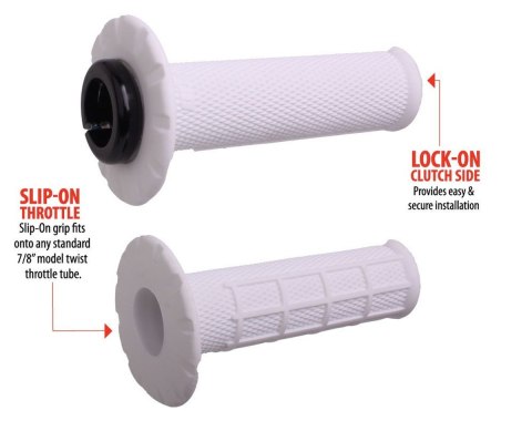 ODI MANETKI OFF ROAD HALF WAFFLE UNIVERSAL LOCK-ON GRIP SET KOLOR BIAŁY ODI MANETKI OFF ROAD HALF WAFFLE UNIVERSAL LOCK-ON GRIP SET KOLOR BIAŁY